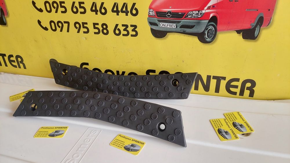 Подножка в бампер Mercedes sprinter W906 дельфин 2014 2018 рестайлинг