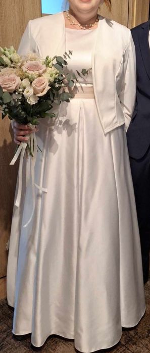 Suknia ślubna plus size, duży rozmiar 48-50