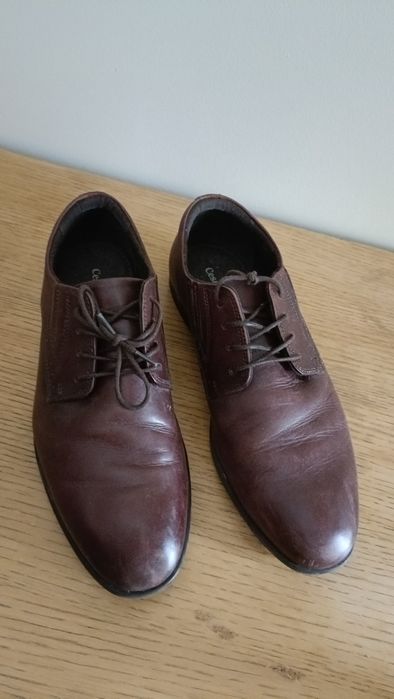 Buty meskie wizytowe garniturowe rozmiar 39 brazowe skórzane