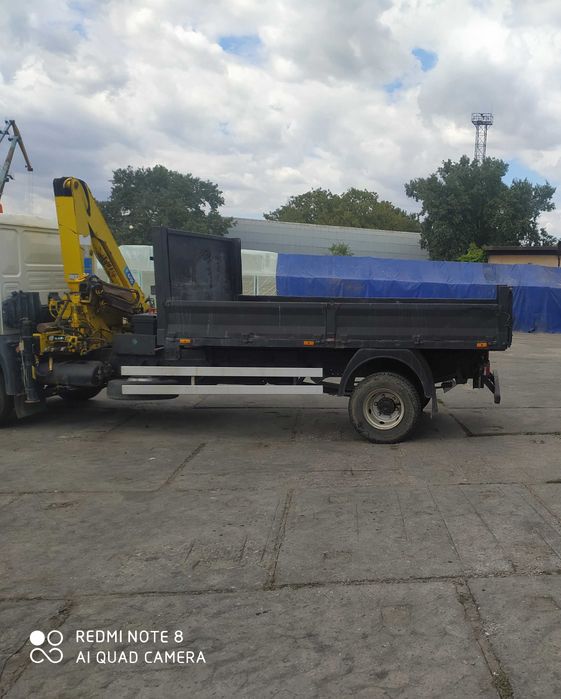 MAN LE 8.140 кран-маніпулятор, самосвал, грейфер