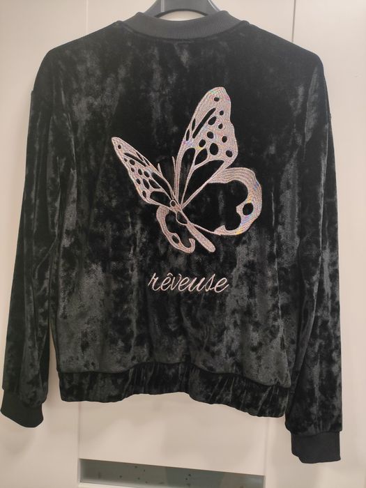 Bluza i spodnie - dzwony z tego samego materialu