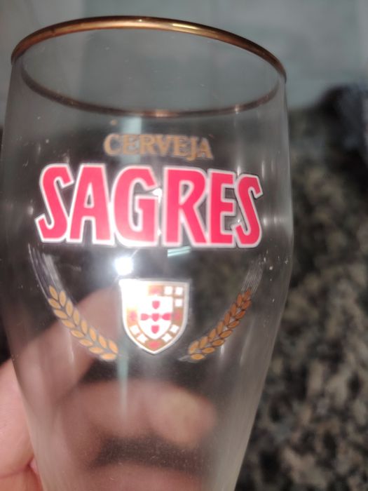 Conjunto de 6 copos sagres Vintage