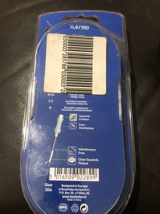 Cabo coaxial novo