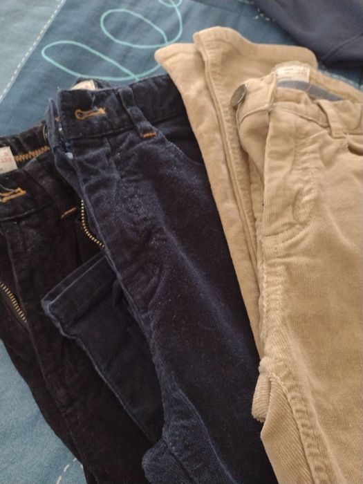 Calças de bombazine