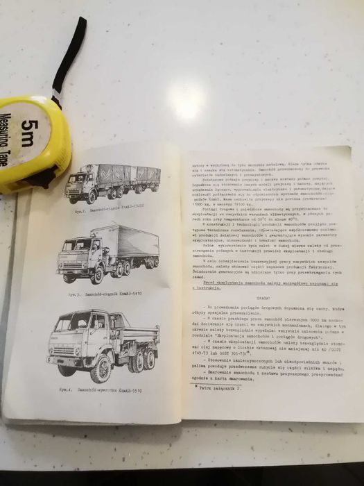 KAMAZ 5320 i jego odmiany - instrukcja eksploatacji oryginał z PRL u