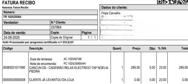 Cadeirão Elétrico Relax, em tecido.