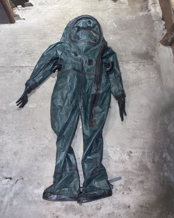 RZADKOŚĆ! Wojskowy kombinezon przeciwchemiczny OOB-1 HAZMAT + CleanAIR + pokrowiec