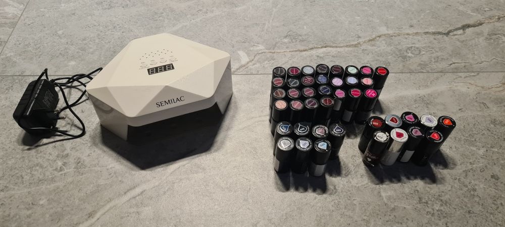 41 lakierów hybrydowych plus lampa Semilac