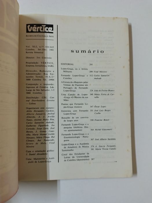 Revista Vértice n° 444 / 445