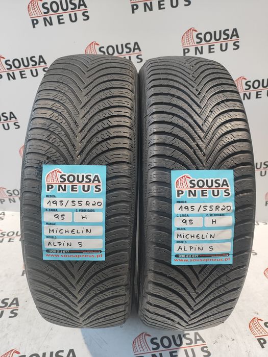 2 pneus semi novos 195-55R20 Michelin - Oferta da entrega em sua casa