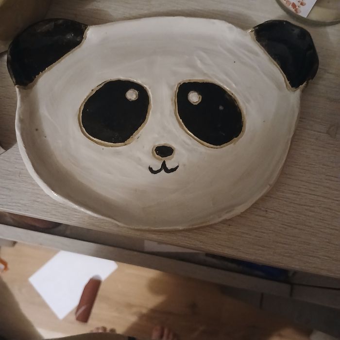 Średni Talerz z pandą
