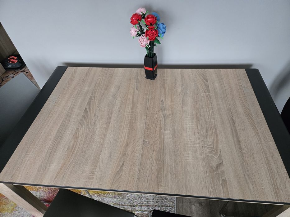 Stół Dąb Sonoma rozkładany + 4 krzesła