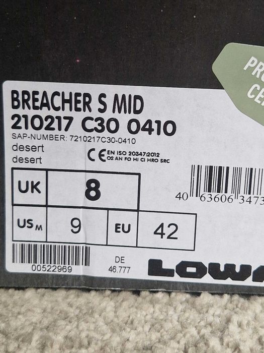 NOWE buty ćwiczebne tropikalne ws - 106/dkws - Lowa Breacher S MID