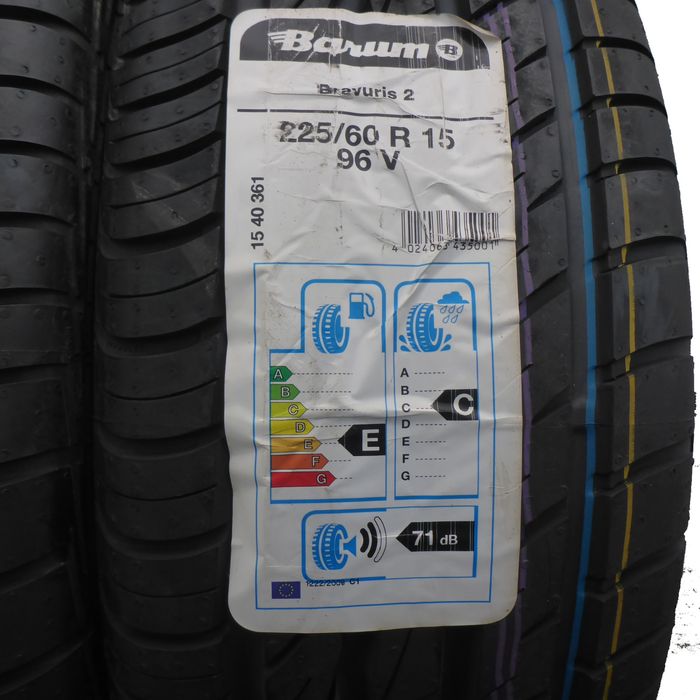225/60/15 Barum 225/60R15 96V Bravuris 2 Lato 2014/2017 Nieużywane