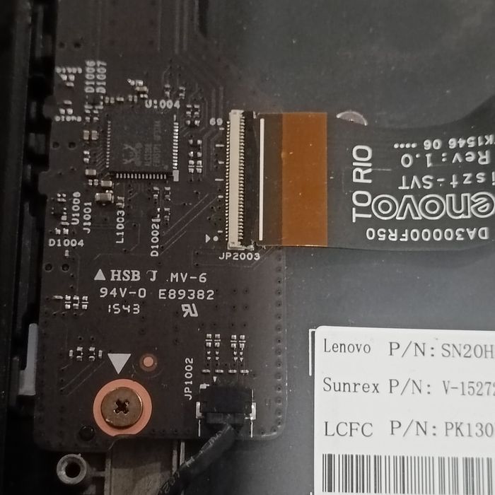 Moduł- włącznik,audio, USB Lenovo Yoga 900 13isk