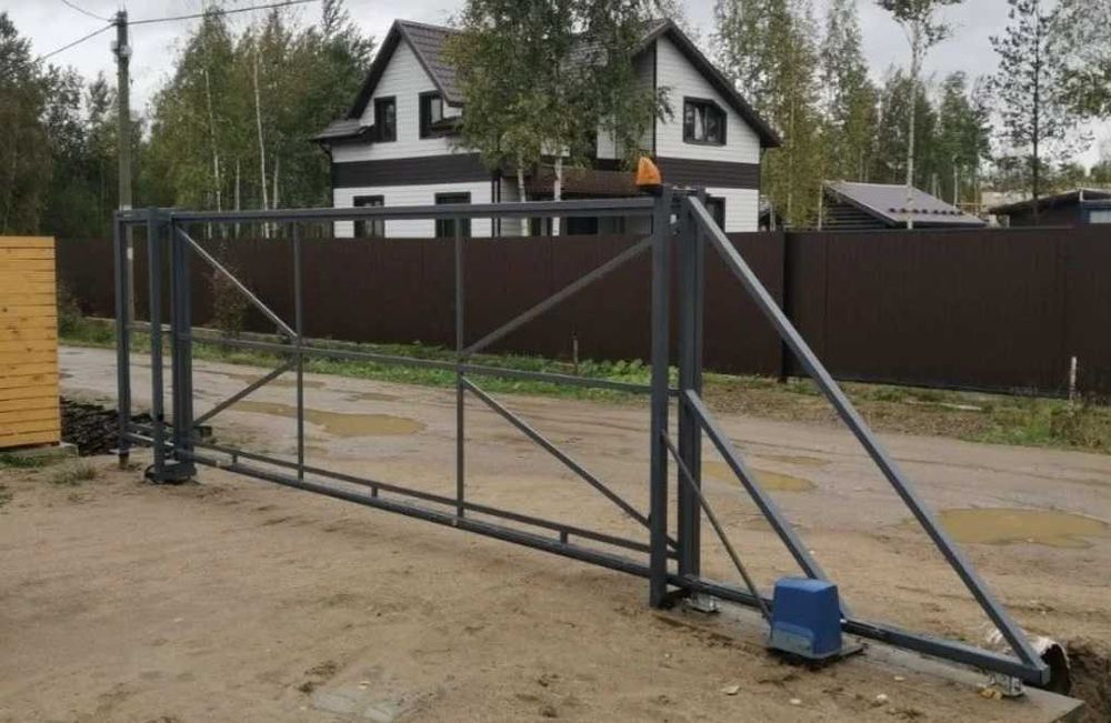 Відкатні ворота/Розсувні, откатные LM45 Якісна фурнітура. Т профіль