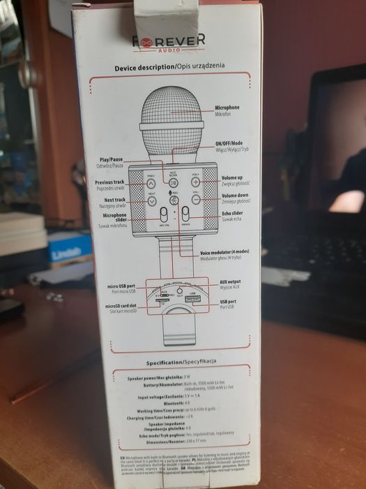 Mikrofon do karaoke BMS 300 lite