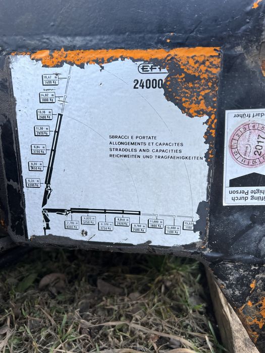 Кран маніпулятор Effer 24000