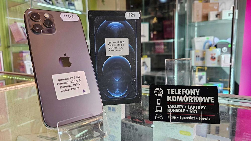 Iphone 12 Pro 128Gb Bat:100% Gwarancja/SklepGSM/Lwsk