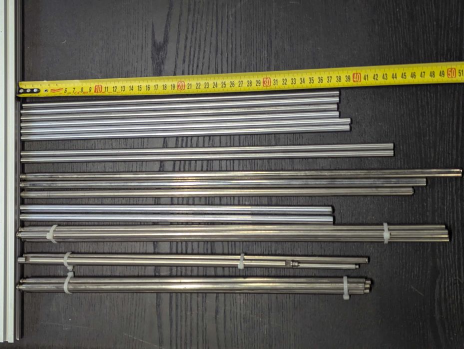 Prowadnice liniowe wałki stalowe 8-10mm