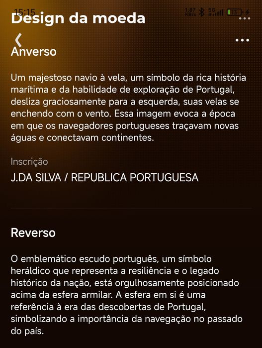 Moedas antigas Portugal