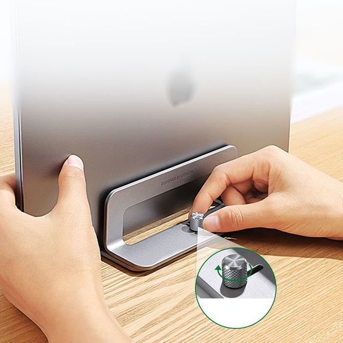 Pionowy stojak uchwyt podstawka na macbooka laptopa tablet aluminium