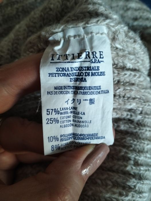 Світер "Trussardi" чоловічий бежевий меланж шерсть