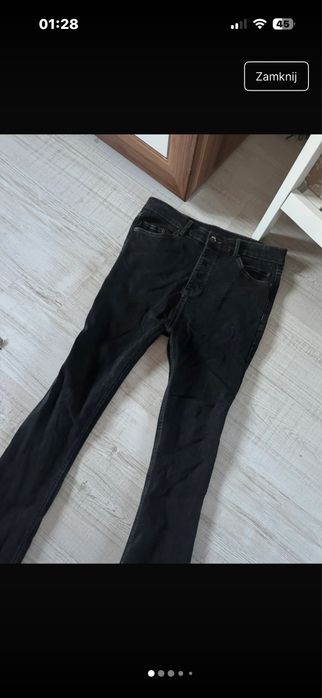 Jeansy flared skinny hedi if six was nine swag