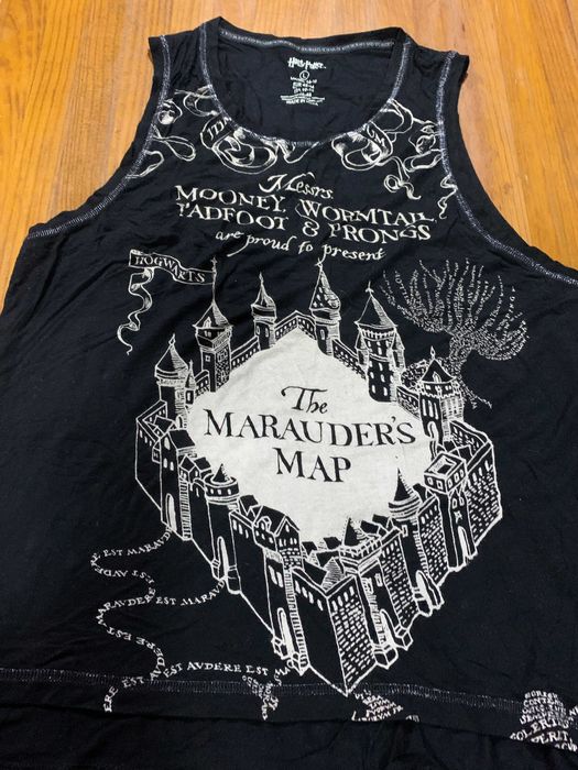 Harry Potter-  The Marauder's Map - O Mapa Do Maroto - Tank Top  Tam L