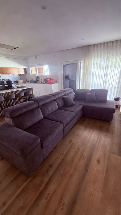 Sofa chaise longue com cama