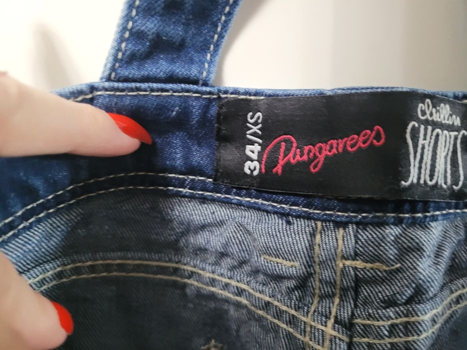 ogrodniczki jeans short cropp r 36