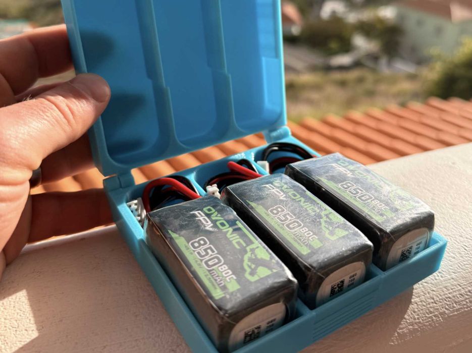 Pudełko do 3x OVONIC 850mAh 4S lipo Battery Case - XT30 (PiP) case box