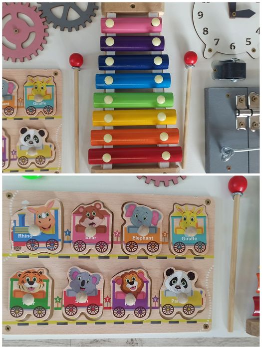 TABLICA Manipulacyjno - Edukacyjna Sensoryczna + Gratis Metryczka
