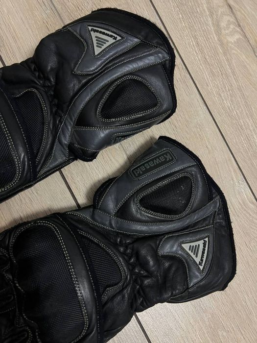 Чоловічі шкіряні рукавиці мото перчатки рукавиці мото Kawasaki XXL