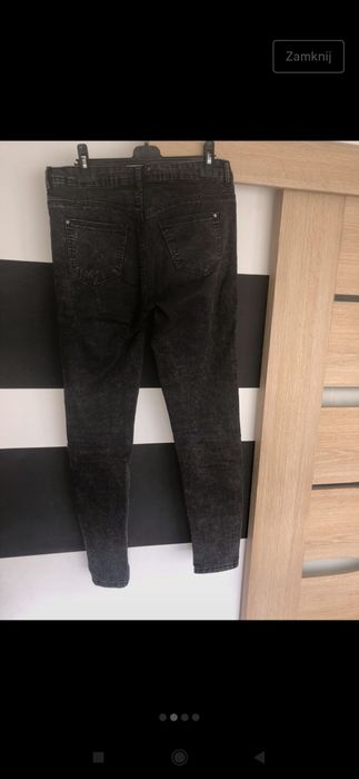 Spodnie jeansowe skinny czarne