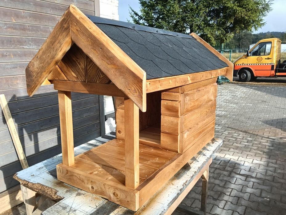 Buda z przedsionkiem dla średniego psa xl ocieplana deska 2.5 cm!