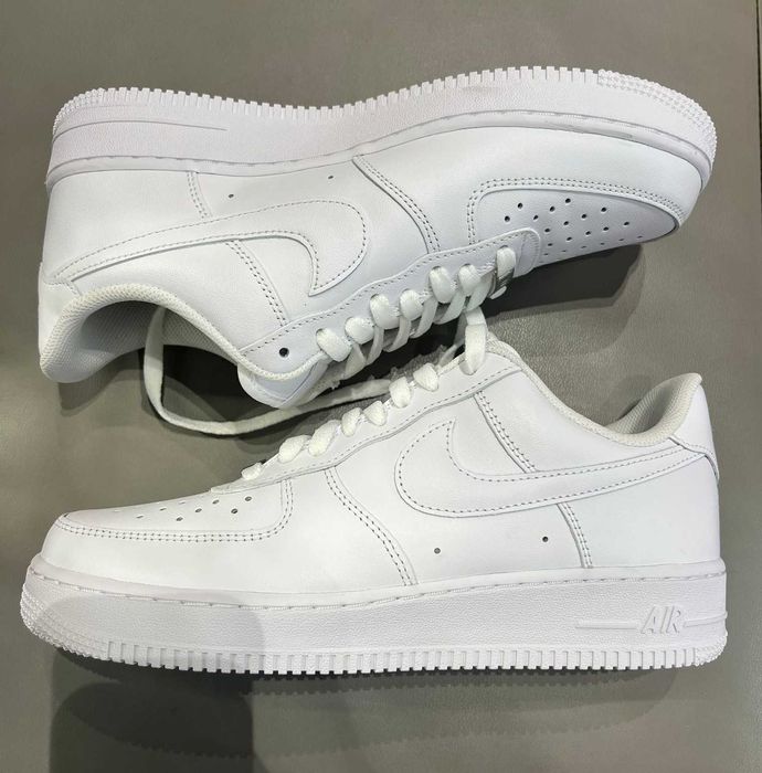 Buty Nike air force 1 cale biale NOWE meskie 42