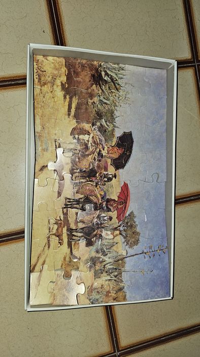 Puzzle "A Volta do Mercado" - Silva Porto [Entrego em todo o país]