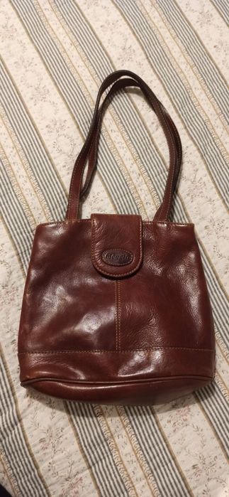 Torebka skóra brąz