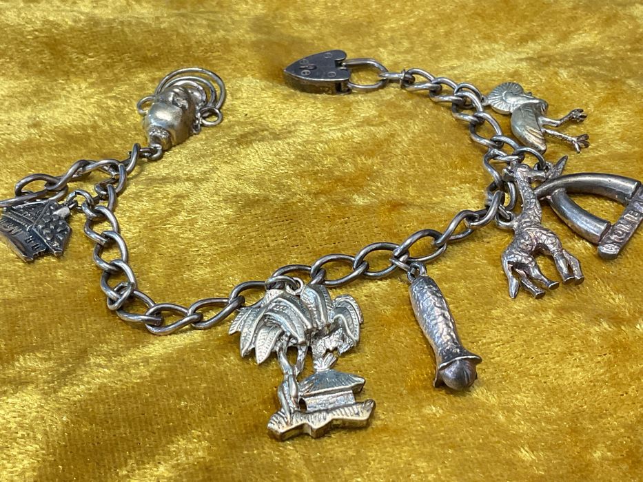 Pulseira prata inglesa 20 cm