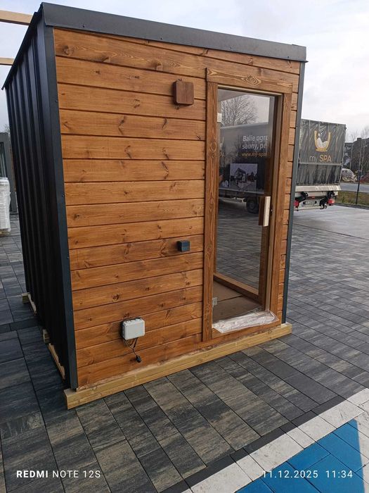 Sauna Ogrodowa opalana drewnem 230x200cm CAŁA POLSKA
