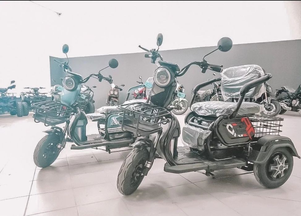 ‼️Електротрицикл 1200 Вт /23ah /72v ДЕШЕВО трицикл‼️