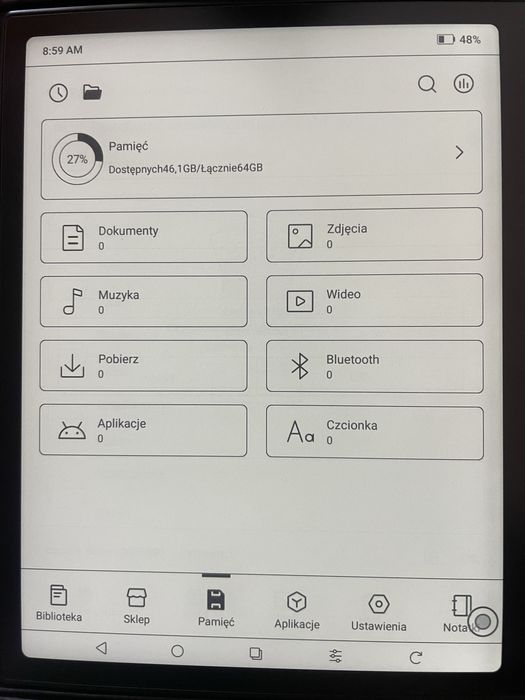 Onyx boox go7 + rysik InkSense
