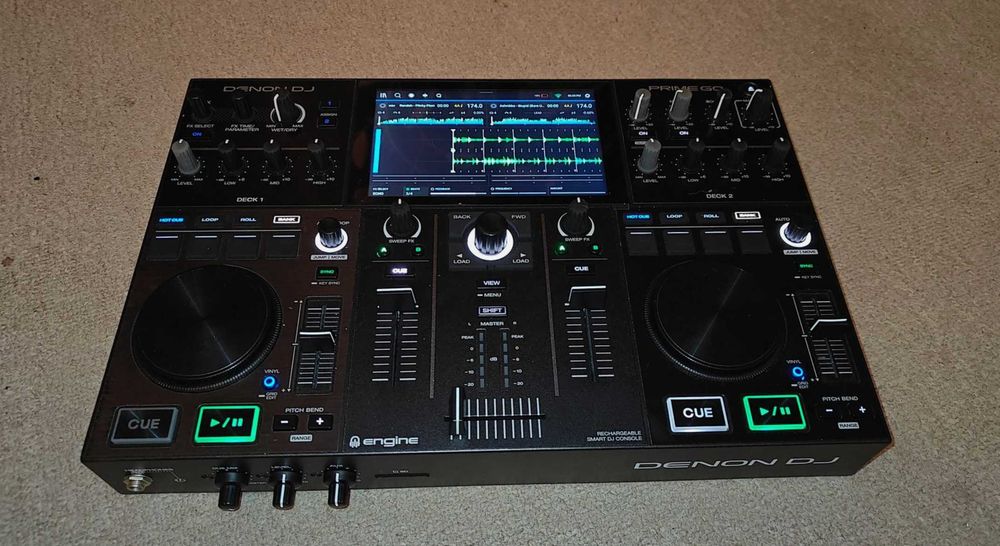 Denon Prime Go + Case + Deck Saver MINT - OPORTUNIDADE