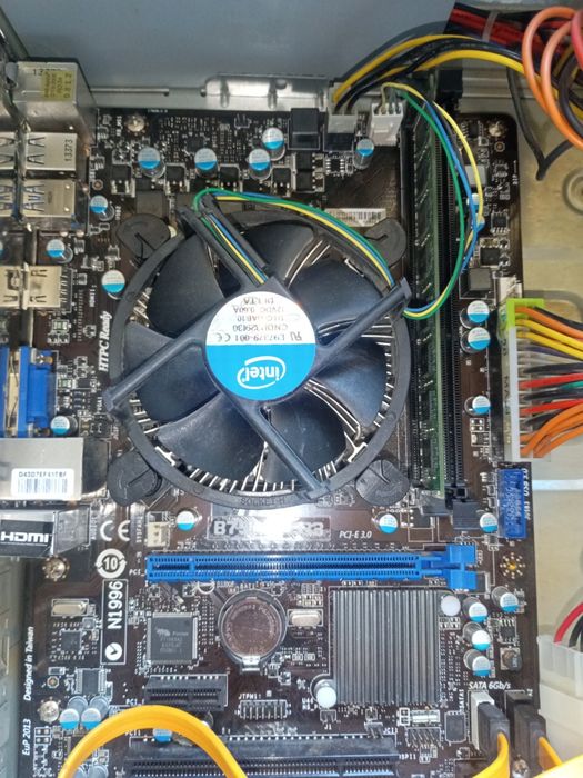 Płyta główna MSI B75MA-e33, LGA 1155,ram, procesor, chłodzenie