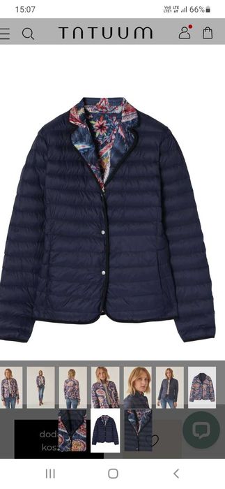 Kurtka damska  Tatuum roz 46. Nowa - dwustronna.