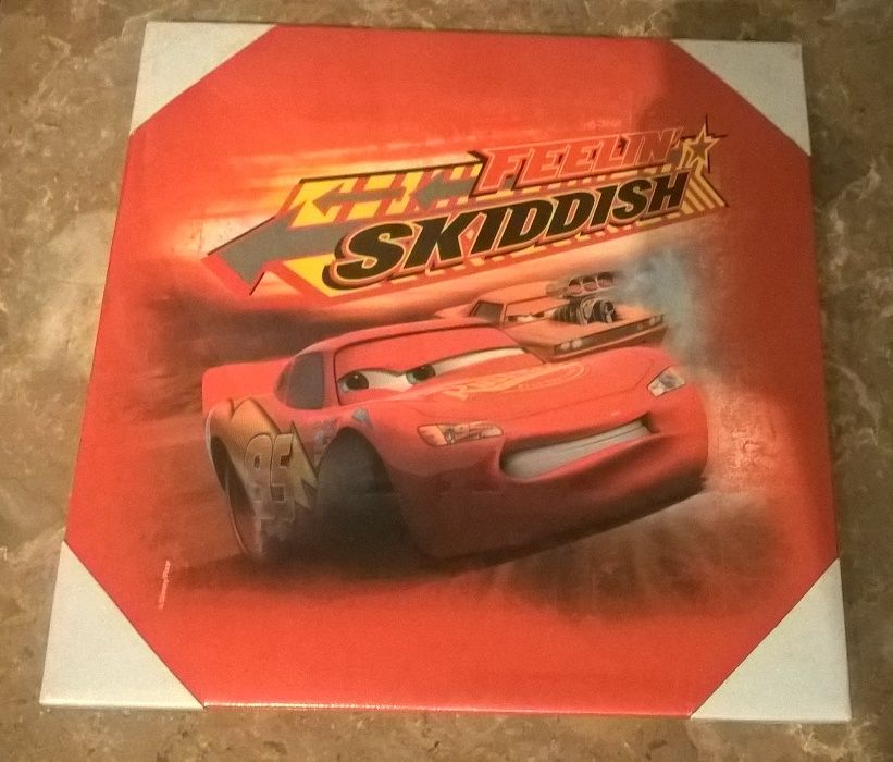 Set Lançador Carros Dinoco 51 Quadro Faísca McQueen Disney Novo