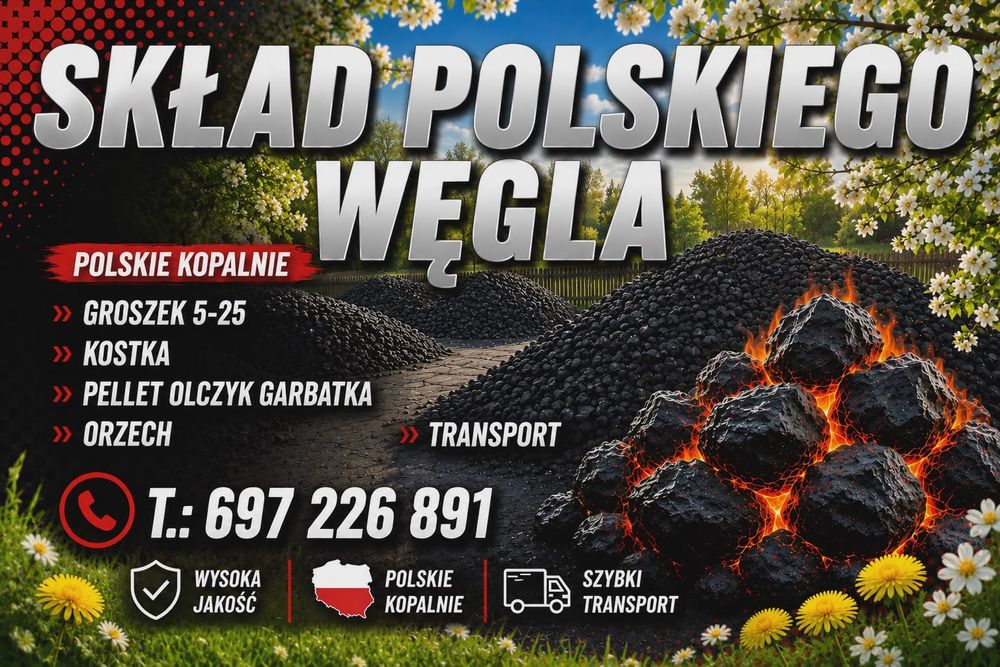 Polski Węgiel Kostka Orzech Groszek 5-25