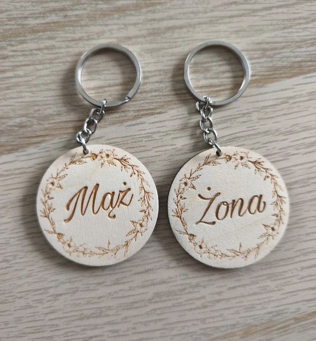 Zestaw breloków Mąż Żona