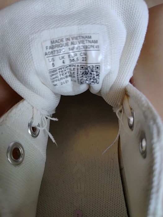 Białe converse na podeszwie all star